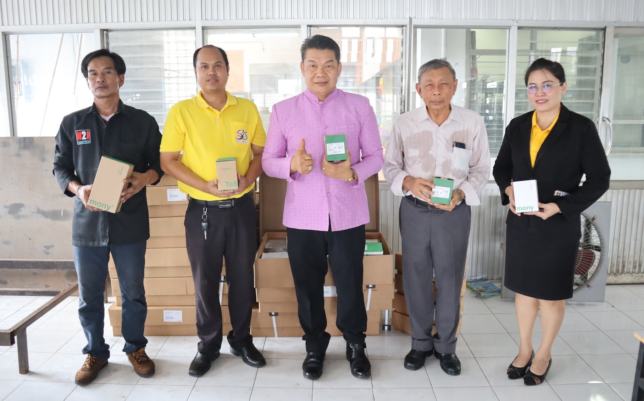รับมอบเครื่องมืออุปกรณ์ชุดฝึกอบรม