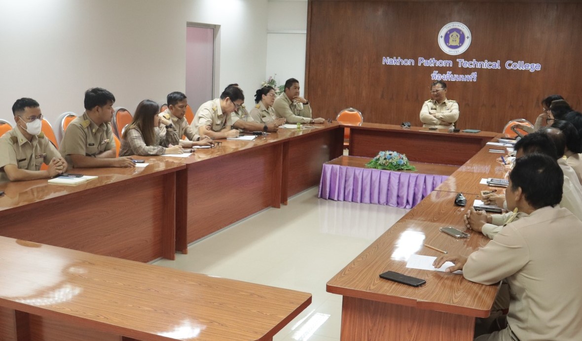 การประชุมปรึกษางาน วางแผนงานในการปฏิบัติงานหัวหน้าแผนกวิชา