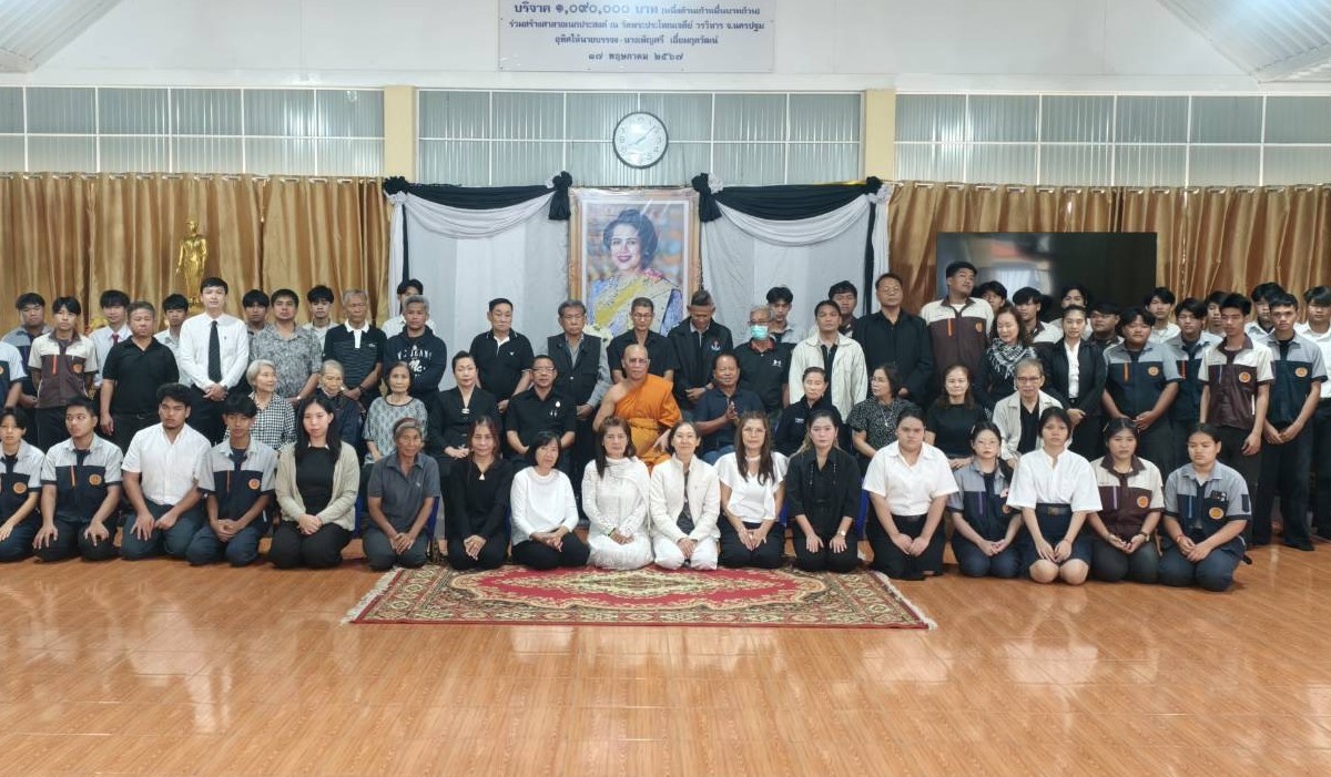 กิจกรรมทำบุญตักบาตรเนื่องในวันพระ และพระพิธีธรรมสวดพระอภิธรรม (เช้า)