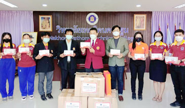 แมส 5000 ชิ้น เพื่อมอบต่อ ลูกศิษย์ บุคลากรของวิทยาลัยเทคนิคนครปฐม